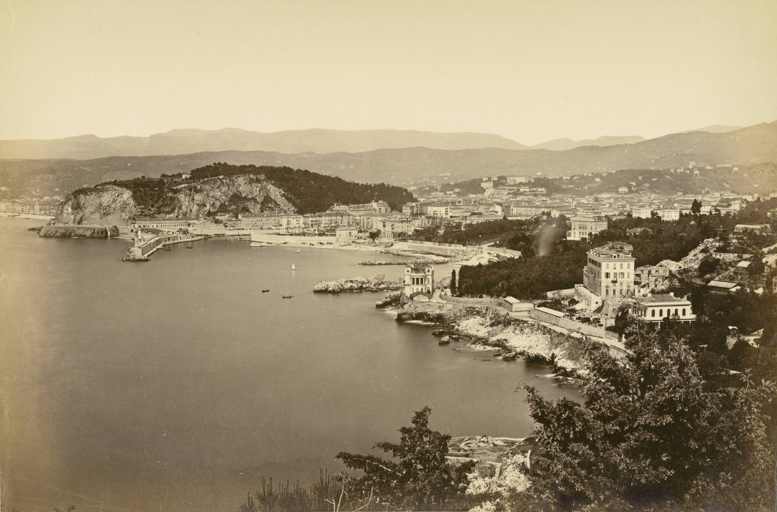Old picture of Nice French Riviera